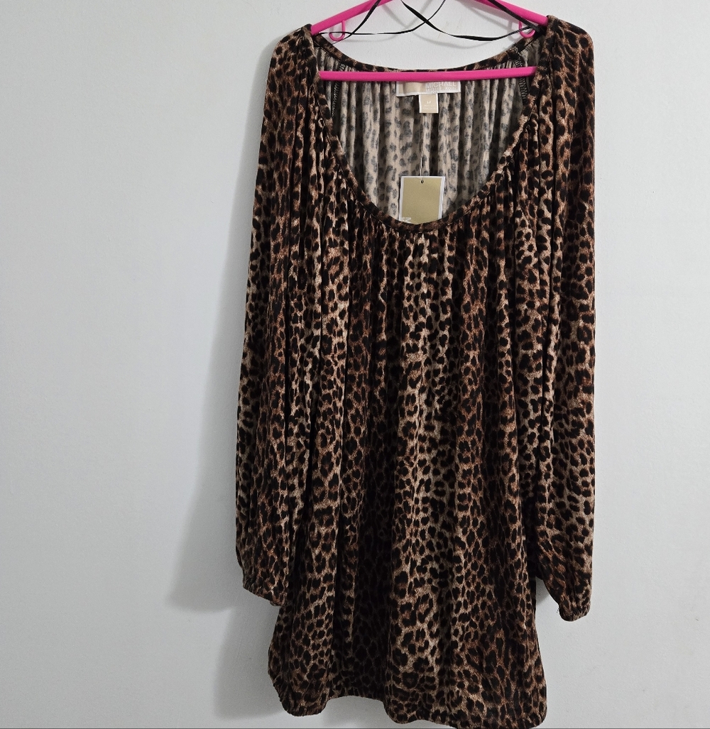 Michael Kors Leopard Print Top.